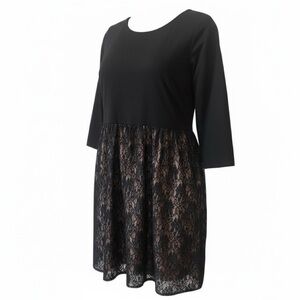 Liza Luxe ModCloth Floral Lace Long Sleeve Midi Dress NWT‎